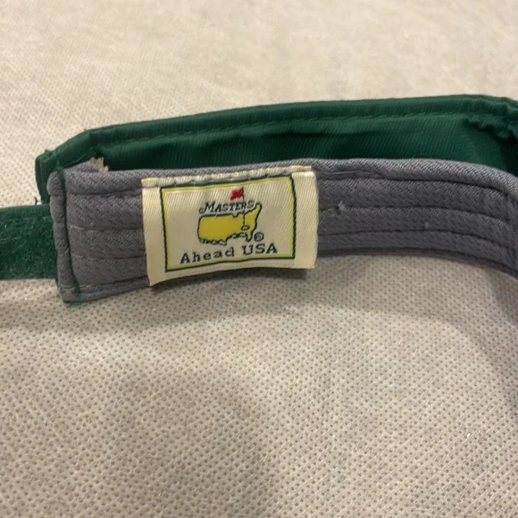 Masters Green Performance Visor with Raised Lettering - Picture 2 of 4
